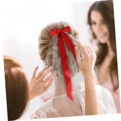OHPHCALL 1 Set Veil Bow Wedding Headband Wedding Veil Hair Accessories For Girls Xmas Headdress Antler Hairband Christmas Costume Accessories Mesh Christmas Girls Veil Headdress Clothing -Xmas Mart Sales 61yOqf807vL. SL1500