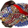 Vintage Fish Rhinestone Brooch Pin For Women Girl Men Crystal Cluster Fashion Cartoon Animal Lapel Pins Dress Accessories Unisex Delicacy Birthday Christmas Party Mother's Day Jewelry Gift