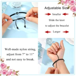 UNGENT THEM I Love You 100 Languages Braided Rope Bracelets Couples Gifts For Boyfriend, Girlfriend, My Love, Soulmate, Anniversary Valentines Day Birthday Christmas Gift For Him And Her -Xmas Mart Sales 71 7G6MBChL. AC UL1500