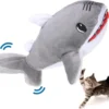 SCENEREAL Flopping Fish Cat Toy For Interactive， Automatic Moving Cat Toys, Electric Shark Shape Cat Toys Christmas Chew Supplies For Indoor Cats -Xmas Mart Sales 71 cnsAKJrL. AC SL1500