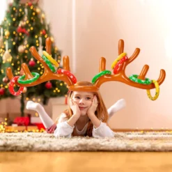 Max Fun Inflatable Reindeer Antler Ring Toss Christmas Party Game Hat For Xmas Holiday Party Supplies Favors -Xmas Mart Sales 7109Qv0y5L. AC SL1500