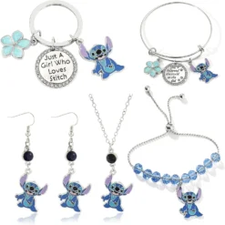 ZHUOXING Stitch Earrings For Women Girls - Ohana Means Family Jewelry Gifts For Girls Stitch Gift Christmas Gifts Stitch Birthday Gifts