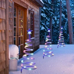 Juegoal Lighted Spiral Christmas Trees 3 Pcs, 15 Inch Outdoor Light Up Xmas Pathway Markers With Colorful Lights, 8 Modes & Timer, Battery Powered Christmas Path Lights For Patio Yard Walkway Driveway 15 Juegoal Lighted Spiral Christmas Trees 3 Pcs, 15 Inch Outdoor Light Up Xmas Pathway Markers With Colorful Lights, 8 Modes & Timer, Battery Powered Christmas Path Lights For Patio Yard Walkway Driveway -Xmas Mart Sales 710VNOOiHIL. AC SL1500