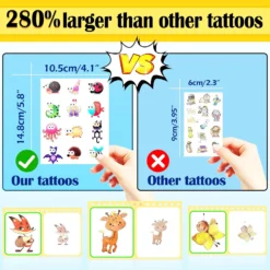 Aresvns Glitter Temporary Tattoos For Kids 140+PCS, Waterproof Flash Tattoo Stickers For Girls And Boys With Butterfly Animals Party Favors Christmas Gift -Xmas Mart Sales 710ePHAwxZL. SL1500