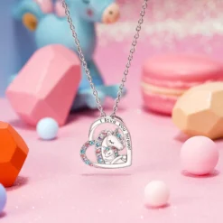 Tarsus Lucky Unicorn Necklace To Girls, Christmas Valentines Birthday Party Jewelry Gift Back To School Gifts For Daughter Granddaughter Niece Teenage Girls -Xmas Mart Sales 7110K AIoIL. AC UL1500