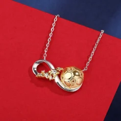 Jeulia World Cup Soccer Ball Necklace: Sterling Silver Plated Crystal Infinity Football Heart Pendant Anniversary Christmas Jewelry Sports Fan Gift Customizable Service With Gift Box -Xmas Mart Sales 7112WVHW8HL. AC UL1500