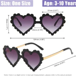 UTTPLL Kids Girl Heart Shaped Sunglasses Halloween Christmas Party Glasses For Photography Outdoor Beach UV 400 Protection -Xmas Mart Sales 711buvJUB4L. AC UL1500