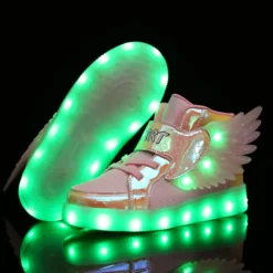 BFOEL Kids Light Up Shoes LED USB Charging Flashing High-top Wings Sneakers Boys Girls Trainers For Festivals Halloween Christmas New Year Party Great Gift 12 BFOEL Kids Light Up Shoes LED USB Charging Flashing High-top Wings Sneakers Boys Girls Trainers For Festivals Halloween Christmas New Year Party Great Gift -Xmas Mart Sales 712Ol0lcloL. AC UL1500