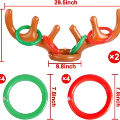 2 Set Christmas Inflatable Reindeer Antler Ring Toss Game Xmas Antler Heandband Toys Christmas Party Game Supplies For School Family Team Game Indoor Outdoor 15 2 Set Christmas Inflatable Reindeer Antler Ring Toss Game Xmas Antler Heandband Toys Christmas Party Game Supplies For School Family Team Game Indoor Outdoor -Xmas Mart Sales 712XYeZfSDL. AC SL1500