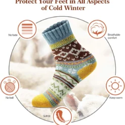 FYC Women Socks Winter - Gifts For Women - Warm Thick Soft Wool Socks Christmas Gifts Socks Cozy Crew Socks -Xmas Mart Sales 713W 88FsNL. AC UL1200