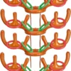 KOSIMI 4 Pcs Antlers Ring Hook Game Party Inflatable Reindeer, Christmas Party Antler Hat Games For Kids Adults Family Indoor Outdoor Carnival Xmas Games (4 Antlers 16 Rings)