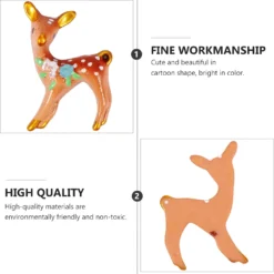 EXCEART 10pcs Mini Christmas Ornaments Reindeer Miniature Figurines Christmas Micro Landscape Ornament Fairy Garden Dollhouse Decoration -Xmas Mart Sales 713x0JBT0DL. AC SL1500