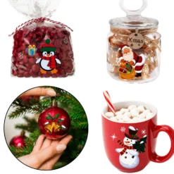 Partywind Colorful Christmas Temporary Tattoos For Kids Stocking Stuffers, 65 Styles Christmas Birthday Party Supplies Favors Decorations For Boys Girls Stocking Stuffers, Trick Or Treat Party -Xmas Mart Sales 714A1RlleTL. SL1500