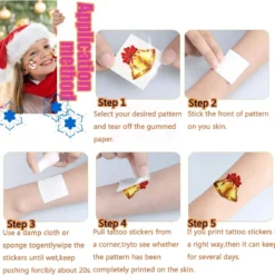 Christmas Temporary Tattoo For Kids Adult, 144 Pcs Assorted Cute Designs Stick Xmas Holiday Birthday Party Favors -Xmas Mart Sales 714FpVMS4OL. AC SL1200