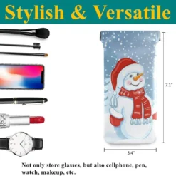 Glasses Pouch Eyeglasses Case - Christmas Snowman Santa Claus Squeeze Top Sunglasses Pouch Portable Anti-Scratch Eyeglasses Bag For Men Women 9 Glasses Pouch Eyeglasses Case - Christmas Snowman Santa Claus Squeeze Top Sunglasses Pouch Portable Anti-Scratch Eyeglasses Bag For Men Women -Xmas Mart Sales 7152d8omG1L. AC UL1200