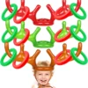 IGeeKid 3 Set Total 15 Pieces Inflatable Reindeer Antler Ring Toss Game For Christmas Party Supplies Xmas Target Game Toys Christmas Stock Stuffer Christmas Party Games (3 Antlers 12 Rings) -Xmas Mart Sales 7159x3OW3L. AC UL1500