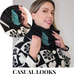 GENERIC FABMODE Rhinestone Peacock Brooch Pin, Handmade Exquisite Exaggerated Jewelry Big Blue Green Crystal Bird Animal Brooches Lapel Collar Suit Shirt Coat Pins Elegant Dress Accessories Wedding Christmas Birthday Valentine Jewelry Gift For Women Fashion Girls Mom Girlfriend -Xmas Mart Sales 715M4Y39qxL. AC UL1500