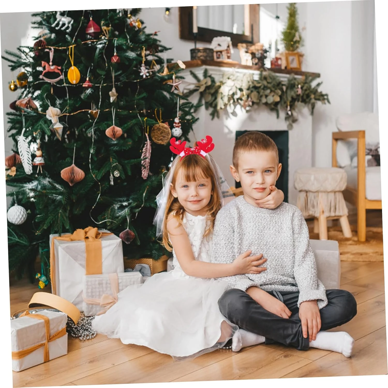 FOMIYES 1 Set Veil Bow Bride Hair Piece Girls Headband Bridal Veils For Wedding Reindeer Costume Headdress Antler Hairband Xmas Headband For Girls Mesh Christmas Girls Veil Headpiece Ear 11 FOMIYES 1 Set Veil Bow Bride Hair Piece Girls Headband Bridal Veils For Wedding Reindeer Costume Headdress Antler Hairband Xmas Headband For Girls Mesh Christmas Girls Veil Headpiece Ear - Image 9