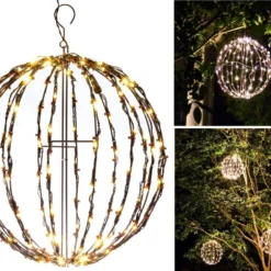 Elf Logic 3 Pack 16” Outdoor/Indoor LED Christmas Light Balls. Durable, Waterproof, Long-Lasting, Lightweight Bright Light Ball. Warm LED Lights For Holiday Decor, Patio, Wedding Decor 13 Elf Logic 3 Pack 16” Outdoor/Indoor LED Christmas Light Balls. Durable, Waterproof, Long-Lasting, Lightweight Bright Light Ball. Warm LED Lights For Holiday Decor, Patio, Wedding Decor -Xmas Mart Sales 717ENYMs HL. AC SL1300