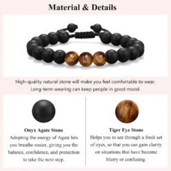 UNGENT THEM Natural Stone Bracelet For Mens, Boys, Boyfriend, Husband, Man, Soulmate, Dad, Son, Grandpa, Grandson, Bonus Dad, Uncle, Brother, Nephew -- Anniversary Graduation Birthday Father's Day Christmas Gift For Him -Xmas Mart Sales 717dTMRgbKL. AC UL1500