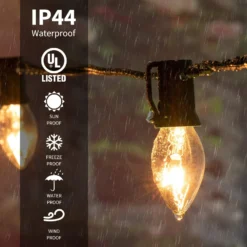 C9 Christmas Lights Outdoor 50FT Warm White Clear Haning Vintage C9 String Lights For Christmas Tree Indoor Room Outdoor Roof Patio Party Xmas Home Decoration, 50 +2 Bulbs, E17 Base, Green Wire 12 C9 Christmas Lights Outdoor 50FT Warm White Clear Haning Vintage C9 String Lights For Christmas Tree Indoor Room Outdoor Roof Patio Party Xmas Home Decoration, 50 +2 Bulbs, E17 Base, Green Wire -Xmas Mart Sales 717qy0dmZfL. AC SL1500