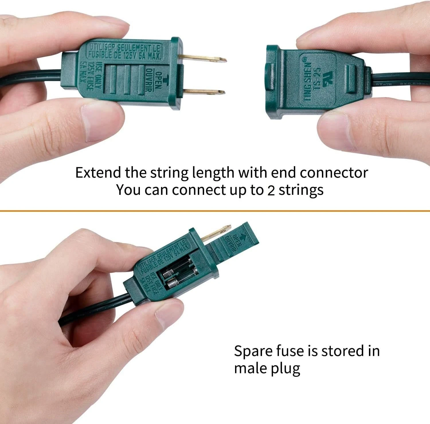 C9 Christmas Lights Outdoor 50FT Warm White Clear Haning Vintage C9 String Lights For Christmas Tree Indoor Room Outdoor Roof Patio Party Xmas Home Decoration, 50 +2 Bulbs, E17 Base, Green Wire 5 C9 Christmas Lights Outdoor 50FT Warm White Clear Haning Vintage C9 String Lights For Christmas Tree Indoor Room Outdoor Roof Patio Party Xmas Home Decoration, 50 +2 Bulbs, E17 Base, Green Wire - Image 3