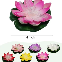 LOGUIDE Floating Pool Lights,Lily Pad Pond Light LED Lotus Flower Lamp,Battery Operated Multicolor Fun Pool Accessories For Pool At Night-Outdoor Swimming Gifts Christmas Decorations-6 Pcs(Dragonfly) -Xmas Mart Sales 718If6qhML. AC SL1500