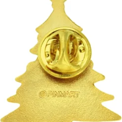 PinMart Festive Christmas Tree Holiday Enamel Lapel Pin -Xmas Mart Sales 718RMDk40hL. AC UL1500