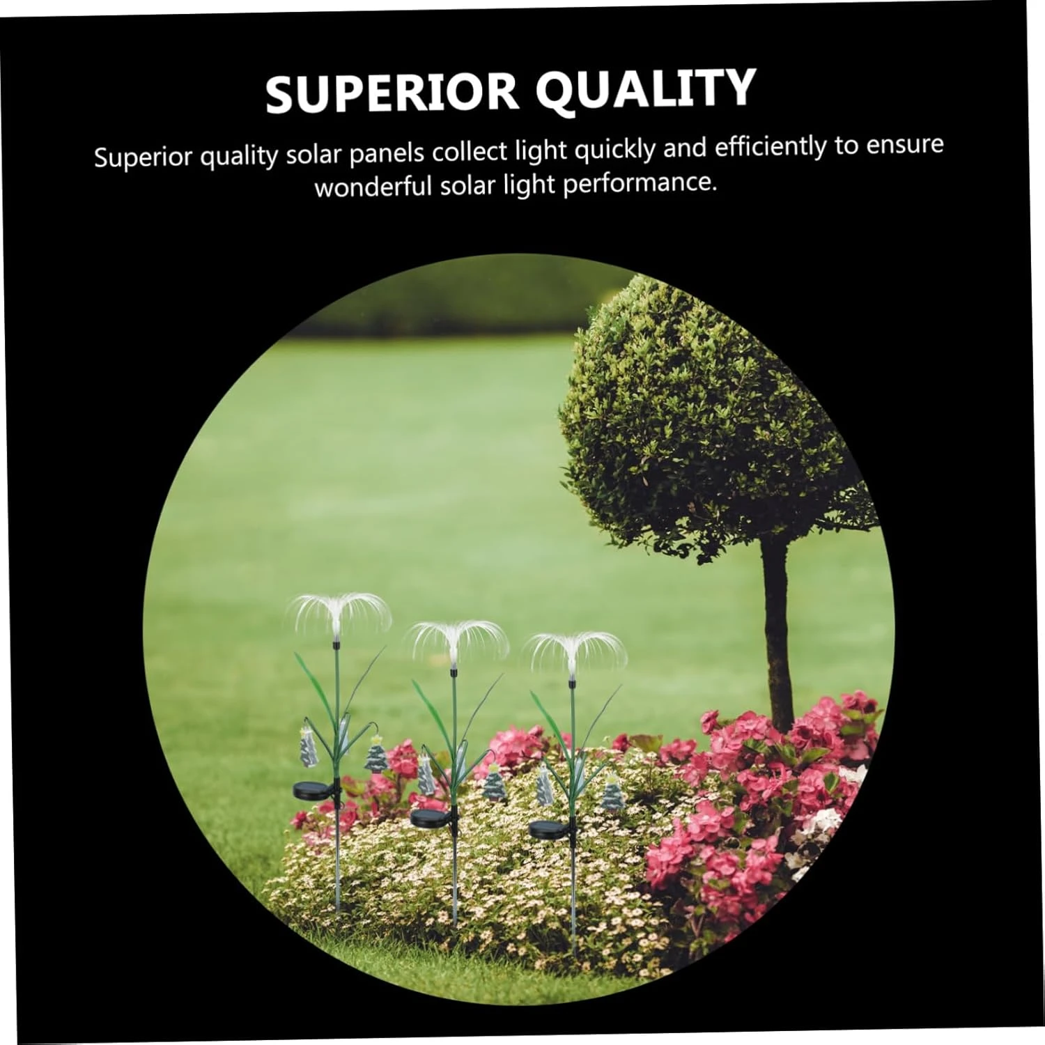 Abaodam 1pc Floor Lamp Christmas Lawn Decorations Solar Power Flower Lights Solar Powered Wall Lights Pine Tree Decor Outdoor Garden Lamps Stainless Steel Flashing Christmas Lights Elder 5 Abaodam 1pc Floor Lamp Christmas Lawn Decorations Solar Power Flower Lights Solar Powered Wall Lights Pine Tree Decor Outdoor Garden Lamps Stainless Steel Flashing Christmas Lights Elder - Image 3