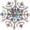 ALILANG Copper Tone Shiny Colorful Crystal Rhinestones Snowflake Christmas Holiday Brooch Pin -Xmas Mart Sales 719HP2IrURL. AC UL1400