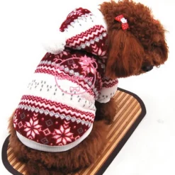 ZUNEA Velvet Small Dog Cat Coat Jacket Hooded Warm,Puppy Christmas Sweater Xmas Costume Pet Winter Jumper Soft Chihuahua Clothes Apparel Red L 12 ZUNEA Velvet Small Dog Cat Coat Jacket Hooded Warm,Puppy Christmas Sweater Xmas Costume Pet Winter Jumper Soft Chihuahua Clothes Apparel Red L -Xmas Mart Sales 719h2rGyTxL. AC SL1003