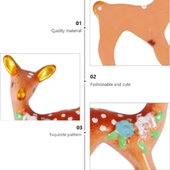 EXCEART 10pcs Mini Christmas Ornaments Reindeer Miniature Figurines Christmas Micro Landscape Ornament Fairy Garden Dollhouse Decoration -Xmas Mart Sales 71ALLKOFNL. AC SL1500