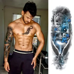 Aresvns Full Arm Temporary Tattoos For Men And Women (L19“xW7”),Temporary Tattoo Waterproof Sleeve Tattoo Last Long,Japanese Fake Tattoos For Adults Christmas Gift -Xmas Mart Sales 71AeUMkGeLL. SL1500