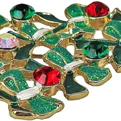 RUCINNI Christmas Tree Brooch, 20K Gold Plated & Swarovski Crystals -Xmas Mart Sales 71AhoX3FQjL. AC UL1000