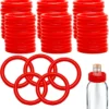 60PCS Plastic Ring Toss, 1.5 Inch Red Ring Toss Rings For Carnival Christmas Halloween Party, Ring Toss Game Throw A Ring Toss On The Bottle Game (Red) -Xmas Mart Sales 71Aqa4zNnL. AC SL1500
