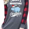 Christmas Sweatshirts For Women I Want A Hippopotamus For Christmas Shirt Causal Holiday Merry Christmas Blouse Tops -Xmas Mart Sales 71B3RQ37yqL. AC UL1500