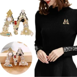 Pearl Initial Letter Brooch Pin, Crystal Rhinestone Enamel Colorful Alphabet Breastpin For Women Girls Christmas Gifts, Bag Clothes Sweater Jewelry -Xmas Mart Sales 71ByCEhFqdL. AC UL1500