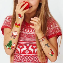 210 Pieces Christmas Temporary Tattoos For Kids Stocking Stuffers Santa Claus Christmas Tree Snowman Waterproof Tattoos Stickers For Christmas Holiday Party Birthday Decorations 16 Sheets -Xmas Mart Sales 71Bz3B9iMsL. SL1000