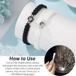 UNGENT THEM I Love You 100 Languages Braided Rope Bracelets Couples Gifts For Boyfriend, Girlfriend, My Love, Soulmate, Anniversary Valentines Day Birthday Christmas Gift For Him And Her -Xmas Mart Sales 71CG8t5sKCL. AC UL1500