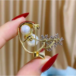 1pc Colorful Pearl And Rhinestone Snowman Brooch For Women Girls Christmas Birthday Jewelry Gift Accessories -Xmas Mart Sales 71CfL1XF3qL. AC UL1500
