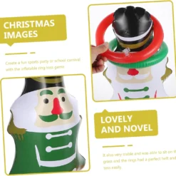 VANZACK 1 Set Toys For Outside Indoor Outdoor Ring Toy Cartoon Decorate Ferrule Nutcrackers Ring Toss Inflatable Nutcracker Christmas Parent-Child Christmas Toys Party Supplies -Xmas Mart Sales 71CqhsIe4gL. AC SL1500