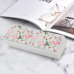 Christmas Santa Flamingo Unisex Glasses Case Portable Fashion Protective Box Eye Glasses Holder Container 16 Christmas Santa Flamingo Unisex Glasses Case Portable Fashion Protective Box Eye Glasses Holder Container -Xmas Mart Sales 71D284Tbe5L. AC SL1500