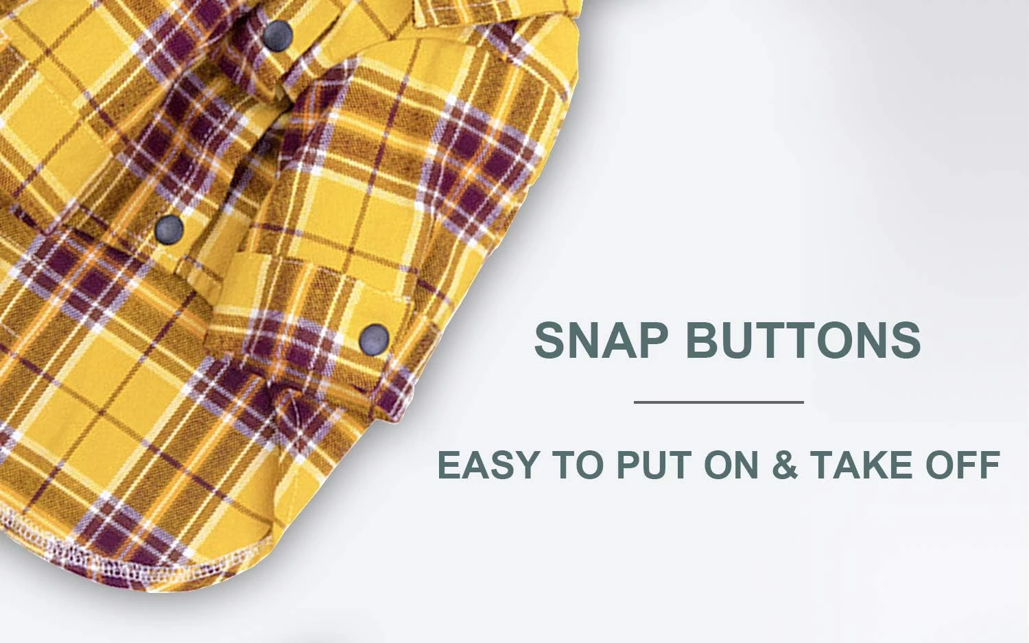 HOODDEAL Dog Shirts Lovely Cozy Striped Plaid Cotton Pet Clothes Breathable Strechy Christmas Costumes For Puppy Cat (L, Yellow) 7 HOODDEAL Dog Shirts Lovely Cozy Striped Plaid Cotton Pet Clothes Breathable Strechy Christmas Costumes For Puppy Cat (L, Yellow) - Image 5