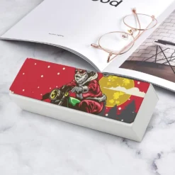 Funny Christmas Santa Claus Motorcycle Funny Glasses Case Hard Shell Eyeglasses Case Protector With Cleaning Cloth For Women And Men -Xmas Mart Sales 71Dx8hAB2aL. AC SL1500