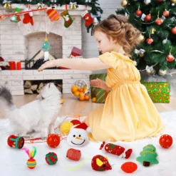 Dorakitten Christmas 12 PCS Cat Toys Cats Chew Plush Catnip Toy Pet Nip Mouse Ball Fish Interactive Pets Kitten Treats Teething Stocking Pack Best Stuffed Play Accessories For Indoor Kitty -Xmas Mart Sales 71DyUju4DlL. AC SL1500