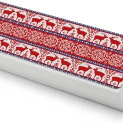 Christmas Folk Pattern With Deer Unisex Glasses Case Portable Fashion Protective Box Eye Glasses Holder Container