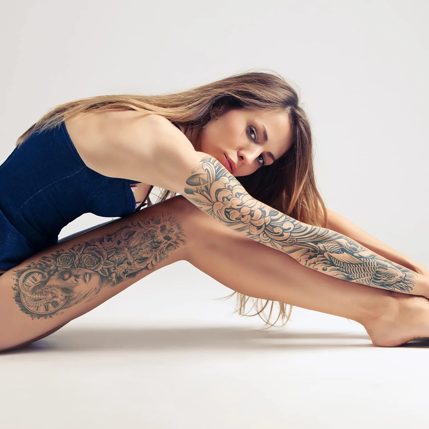 Aresvns Semi Permanent Sleeve Tattoo For Women And Men, Realistic Temporary Tattoos Full Arm Waterproof & Long-Lasting 2-3 Weeks Christmas Gift 7 Aresvns Semi Permanent Sleeve Tattoo For Women And Men, Realistic Temporary Tattoos Full Arm Waterproof & Long-Lasting 2-3 Weeks Christmas Gift - Image 5