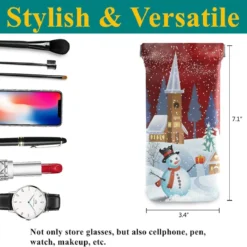 Glasses Pouch Eyeglasses Case - Christmas Night Santa Snowman Moon Squeeze Top Sunglasses Pouch Portable Eyewear Sleeve For Men Women 9 Glasses Pouch Eyeglasses Case - Christmas Night Santa Snowman Moon Squeeze Top Sunglasses Pouch Portable Eyewear Sleeve For Men Women -Xmas Mart Sales 71EYJNVoJL. AC UL1200