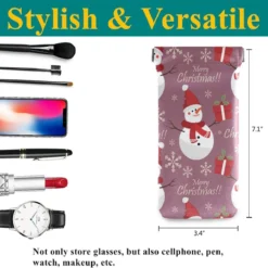Glasses Pouch Eyeglasses Case - Christmas Holiday Season Squeeze Top Sunglasses Pouch Portable Microfiber Pouch For Women -Xmas Mart Sales 71F2WEQfN9L. AC UL1200