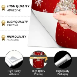 KIOPLYET Abstract Christmas Snow Cornhole Board Skin Wrap Decal For Outdoor Bean Bag Toss Game Vinyl Stickers Skins Stickers Cover 2' X 4' (2pcs) -Xmas Mart Sales 71G 5YzN6HL. AC SL1500